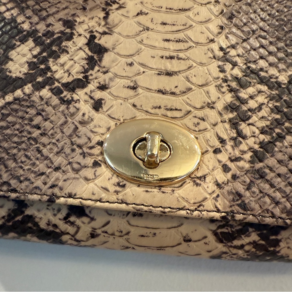 Coach Mini Ruby Python Embossed Crossbody Purse - image 3